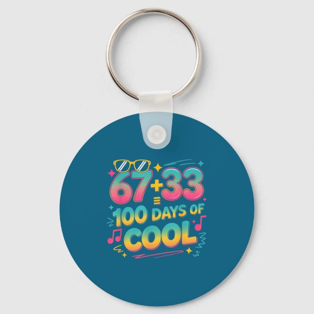 Of Men 67 33 Days School 100 Key Ring (Front)