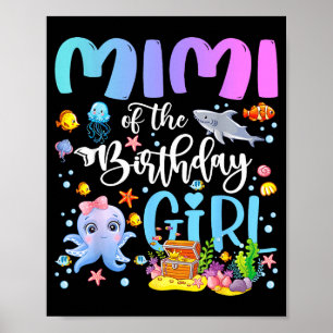 Of Mimi Birthday Sea Fish Ocean Poster