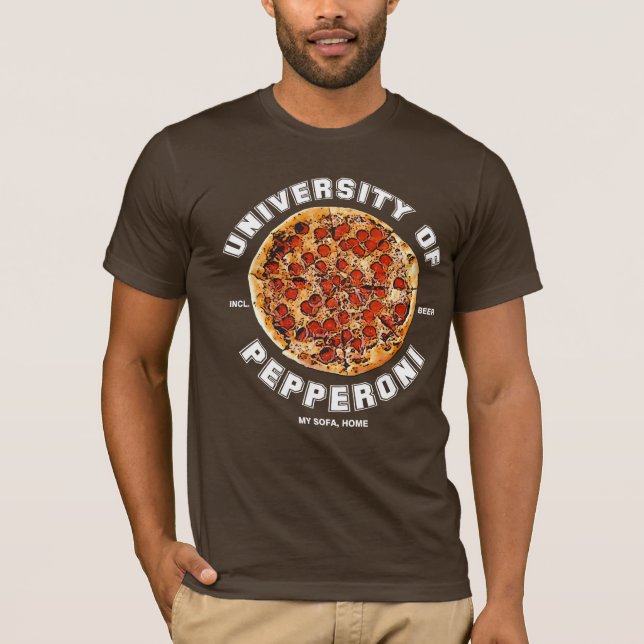 of Pepperoni (dark shirt) T-Shirt (Front)