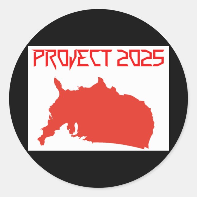 Of Project 2025  Classic Round Sticker (Front)