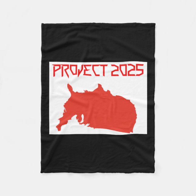 Of Project 2025  Fleece Blanket (Front)