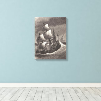 Of Pyrate Galleys Warping Down, Ingelow Canvas Print