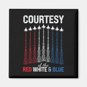 Of Red White Blue Usa Flag Fighter Jets 4th Of Jul Magnet