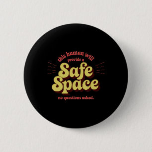 Of Safe Space Provider – Supportive And Inclusive 6 Cm Round Badge