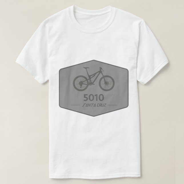of Santa Cruz 5010 Mountain Bike - Grey   T-Shirt (Design Front)