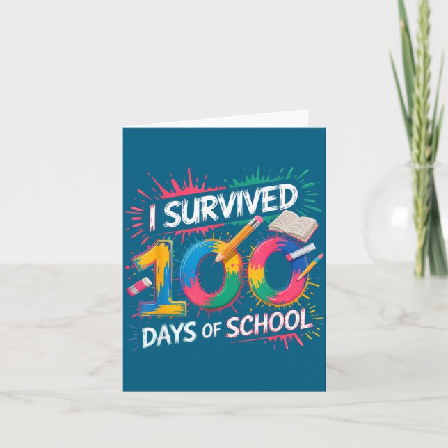 Of Shirt 67 33 Days School 100 Card (Front)