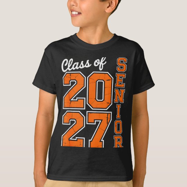 Of Shirt Class 2027 Senior 27 High (Front)