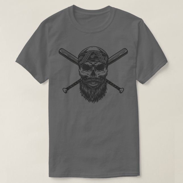 of skulls beard T-Shirt (Design Front)