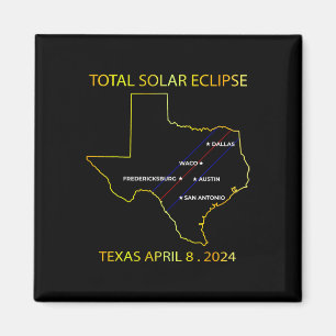 Of Solar Eclipse 2024 Interactive Map Texas Eclips Magnet