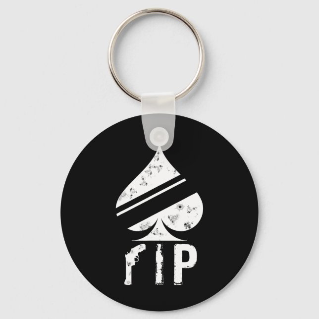 Of Spades Funny Video Game Player  Key Ring (Front)
