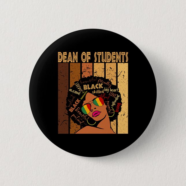 Of Students Afro African American Black History Mo 6 Cm Round Badge (Front)
