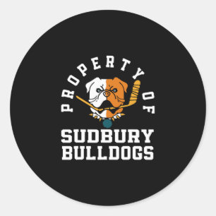 Of Sudbury Bulldog Fun 1 Classic Round Sticker