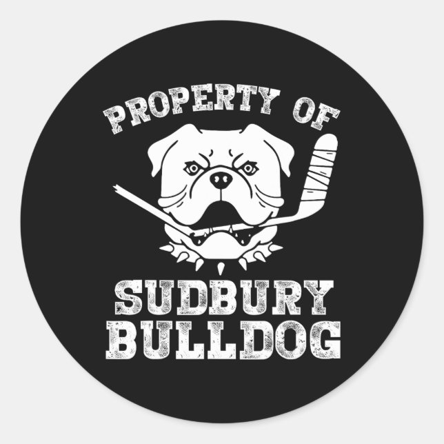 Of Sudbury Bulldog Fun  Classic Round Sticker (Front)