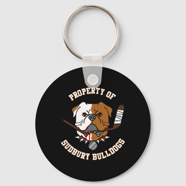 Of Sudbury Bulldog  Key Ring (Front)