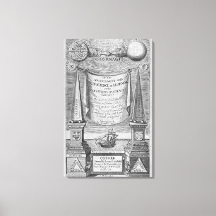 'Of the advancement and proficience of learning' Canvas Print