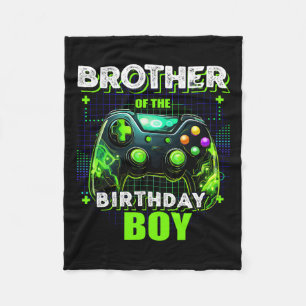 Of The Birthday Boy Matching Family Video Game Par Fleece Blanket