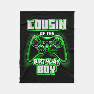Of The Birthday Boy Matching Family Video Game Par Fleece Blanket