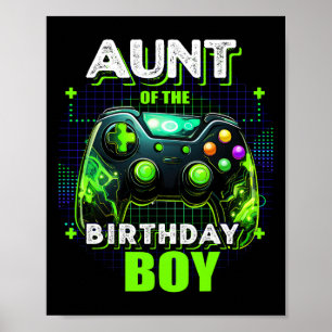 Of The Birthday Boy Matching Family Video Game Par Poster