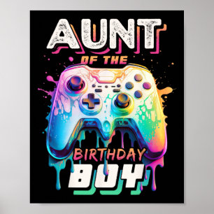 Of The Birthday Boy Matching Family Video Game Par Poster