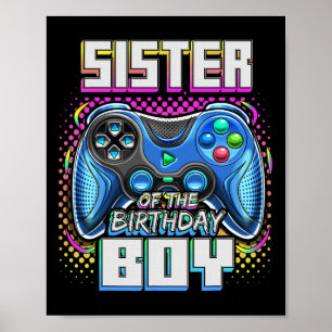 Of The Birthday Boy Matching Family Video Game Par Poster