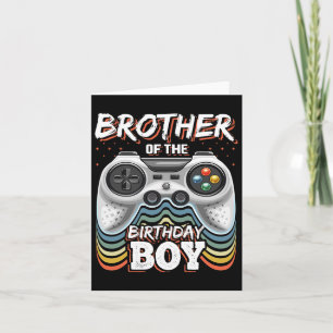 Of The Birthday Boy Matching Video Game Birthday 2 Card