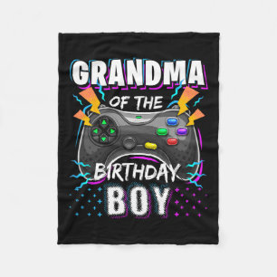 Of The Birthday Boy Matching Video Game Birthday 2 Fleece Blanket