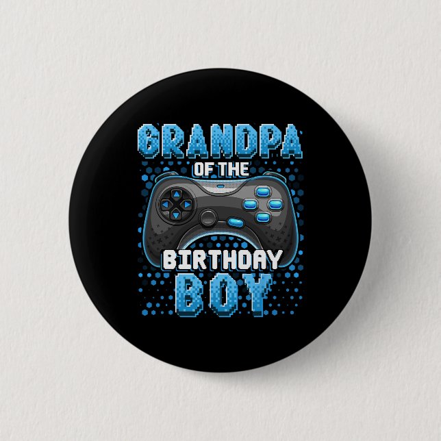Of The Birthday Boy Matching Video Game Birthday 3 6 Cm Round Badge (Front)