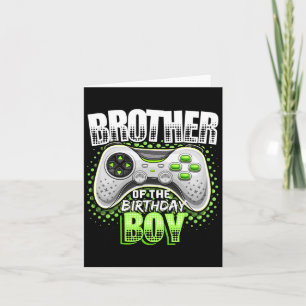 Of The Birthday Boy Matching Video Game Birthday 5 Card