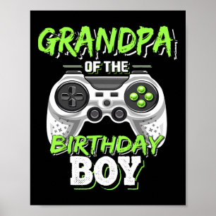 Of The Birthday Boy Matching Video Game Birthday 5 Poster