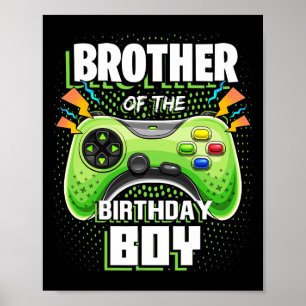Of The Birthday Boy Matching Video Game Birthday 8 Poster