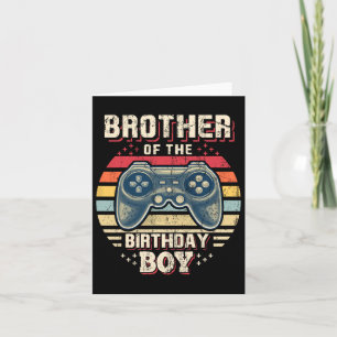 Of The Birthday Boy Matching Video Game Birthday 9 Card
