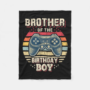 Of The Birthday Boy Matching Video Game Birthday 9 Fleece Blanket