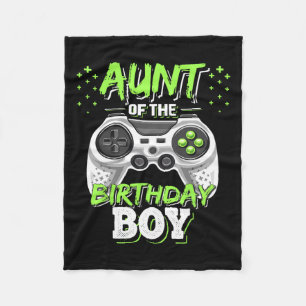 Of The Birthday Boy Matching Video Game Birthday G Fleece Blanket