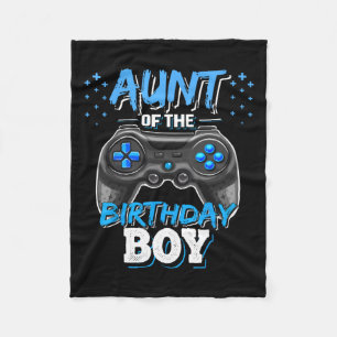 Of The Birthday Boy Matching Video Game Birthday G Fleece Blanket