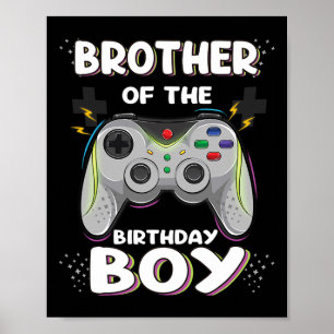 Of The Birthday Boy Matching Video Gamer Game Part Poster