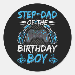 Of The Birthday Boy Video Gamer Gaming 1 Classic Round Sticker