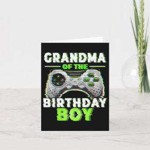 Of The Birthday Boy Video Gamer Matching Family  Card