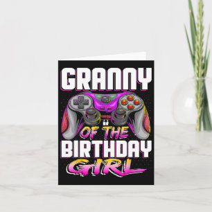Of The Gamer Girl Matching Video Game Birthday  Card
