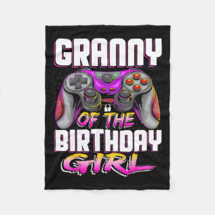 Of The Gamer Girl Matching Video Game Birthday  Fleece Blanket
