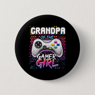 Of The Gamer Girl Matching Video Game Birthday Gif 6 Cm Round Badge
