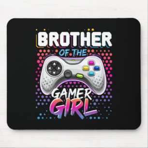 Of The Gamer Girl Matching Video Game Birthday Gif Mouse Pad