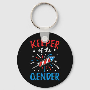 Of The Gender Reveal Funny 4th Of July Ba Key Ring