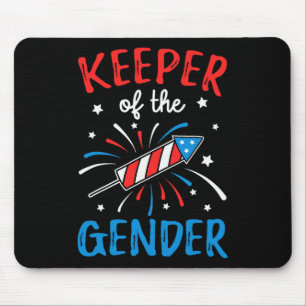 Of The Gender Reveal Funny 4th Of July Ba  Mouse Pad
