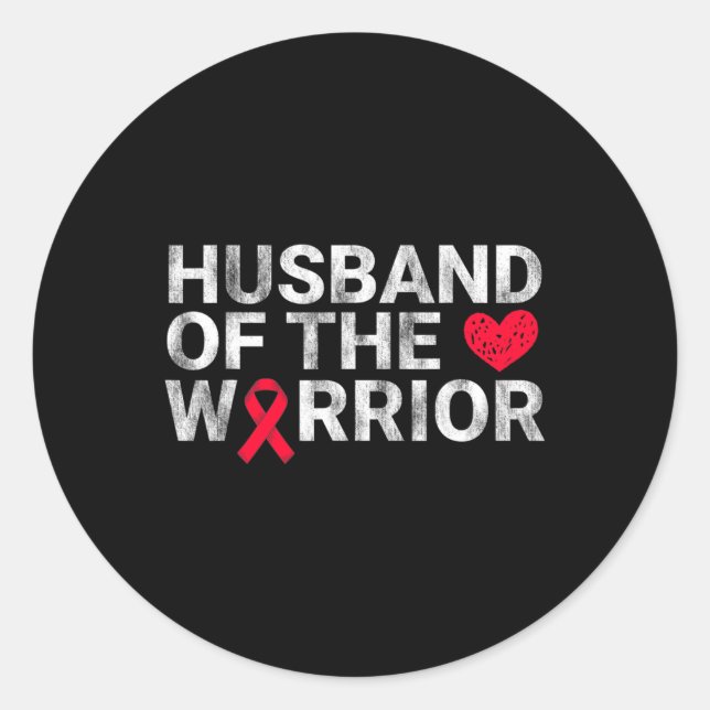 Of The Heart Warrior Heart Disease Awareness  Classic Round Sticker (Front)