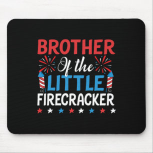 Of The Little Firecracker Shirt 4th Of July Birthd Mouse Pad