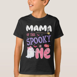 Of The Spooky One 1st Birthday Halloween Pink Ghos T-Shirt