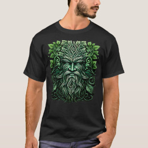 Of The Wood Traditional Pagan Celtic Greenman T-Shirt