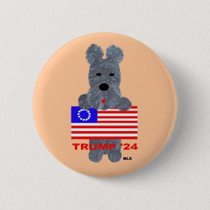 Of thee I Sing! Scottie Terrier 6 Cm Round Badge