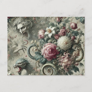 Of Tone & Tail – Gothic Victorian  Holiday Postcard