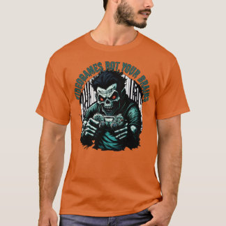 of Toxic Videogames rot your brains zombie T-Shirt